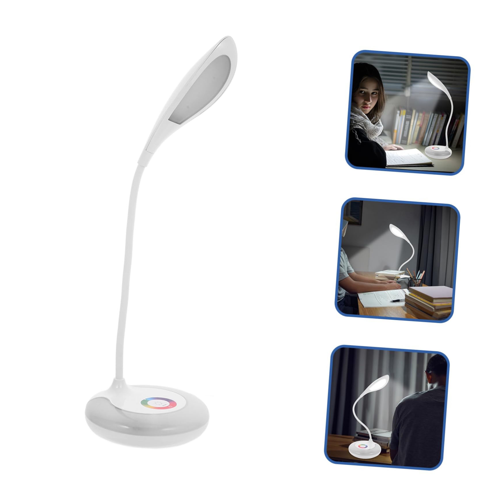 Lámpara de Escritorio Ajustable con Carga USB y 1200 Mah
