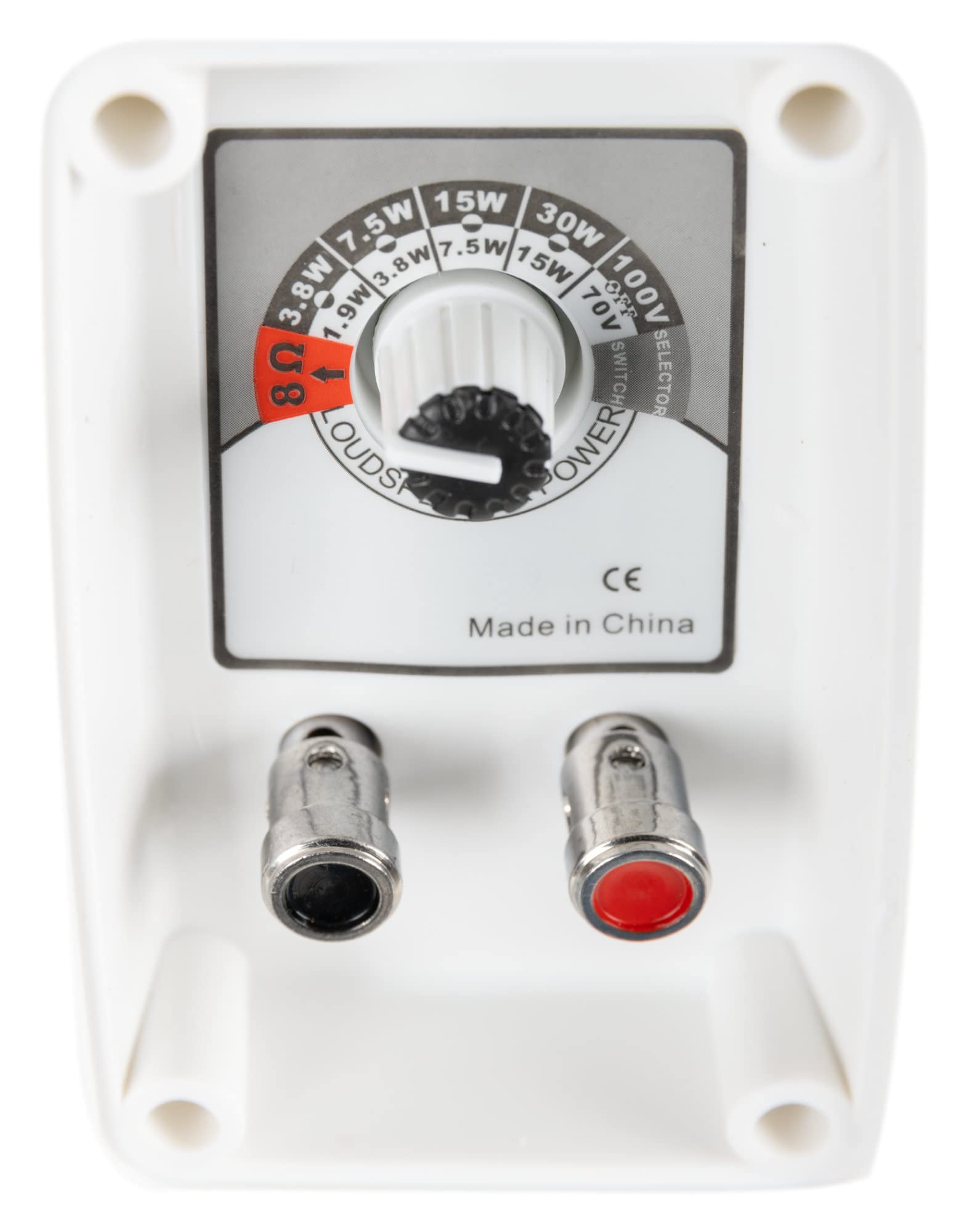 McGrey OLS-651WH Outdoor-Lautsprecher 4X Set - Zwei-Wege-System - IP56 - Für Restaurant, Biergarten, Terrasse & Garten - 6,5" Woofer und 1" Hochtöner - 60 Watt - Für 70/100V-Betrieb geeignet - Weiß