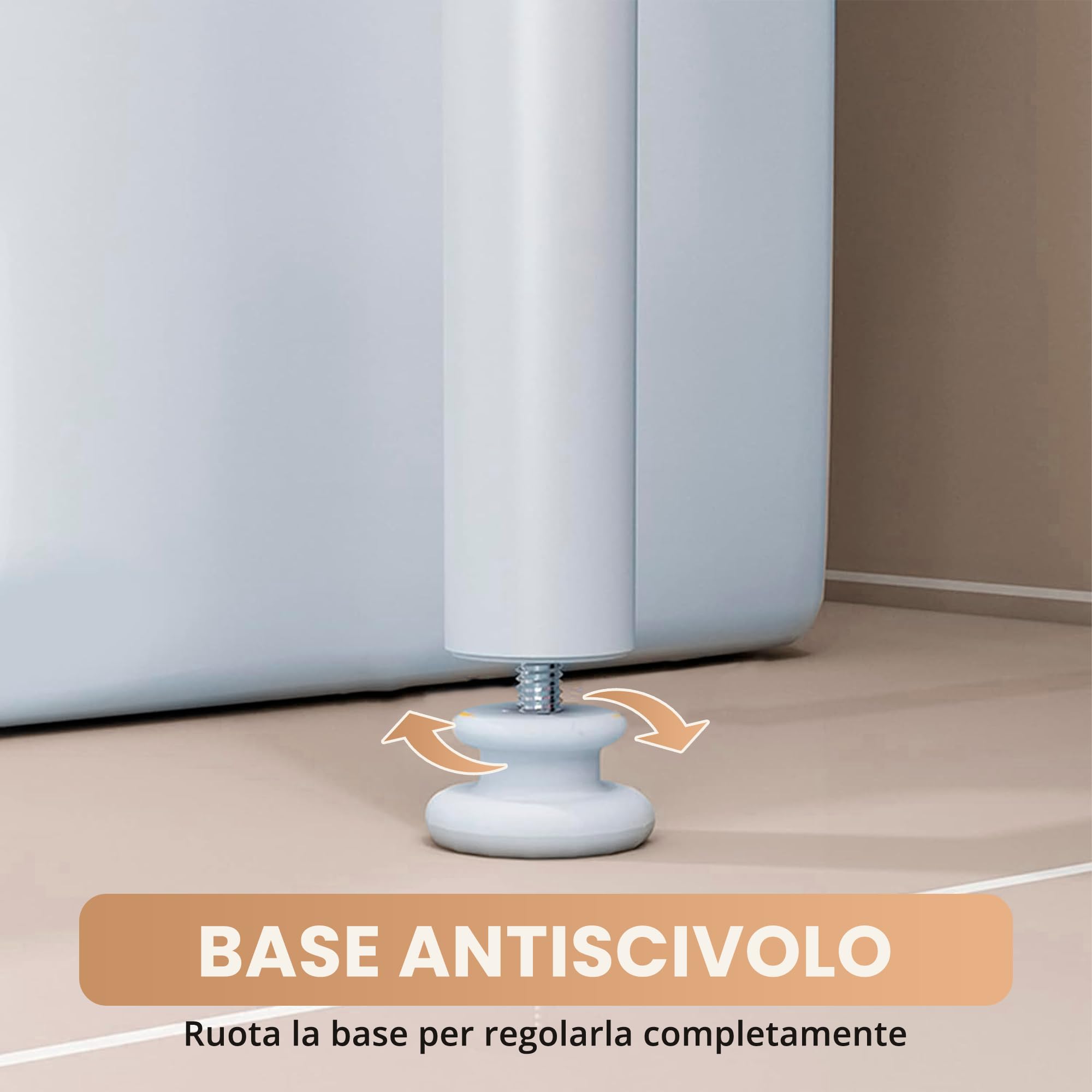 JUPPLIES Mobile Sopra WC Bagno 3 Ripiani Salvaspazio Scaffale Sopra Toilette Metallo 47x26x153cm Piedi Regolabili Anti-Ribaltamento