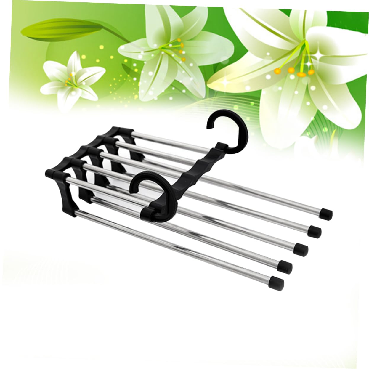 CHILDWEET Clothes Hanger Hook Hangers Clothes Rack Travel Hanger Drying Pants Rack Black