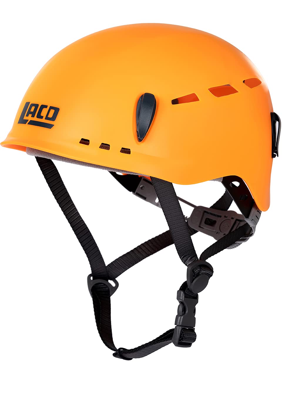 LACD Klettersteigset Pro + Klettergurt Start Größe S + Helm Protector 2.0 neon orange
