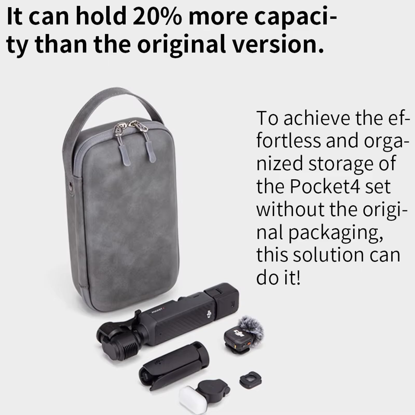 Osmo Pocket 4 Custodia, Case Borsa da viaggio Custodia da trasporto Borsa portaoggetti Borse a mano Accessori per DJI Osmo Pocket 4