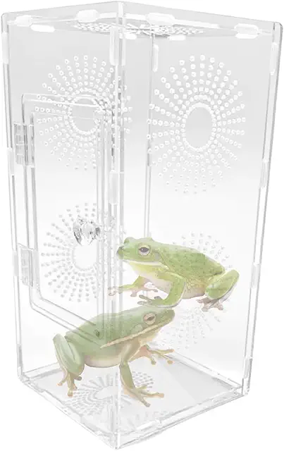 Transparent Acrylic Terrarium for Lizards - Escape-Proof Spider Habitat
