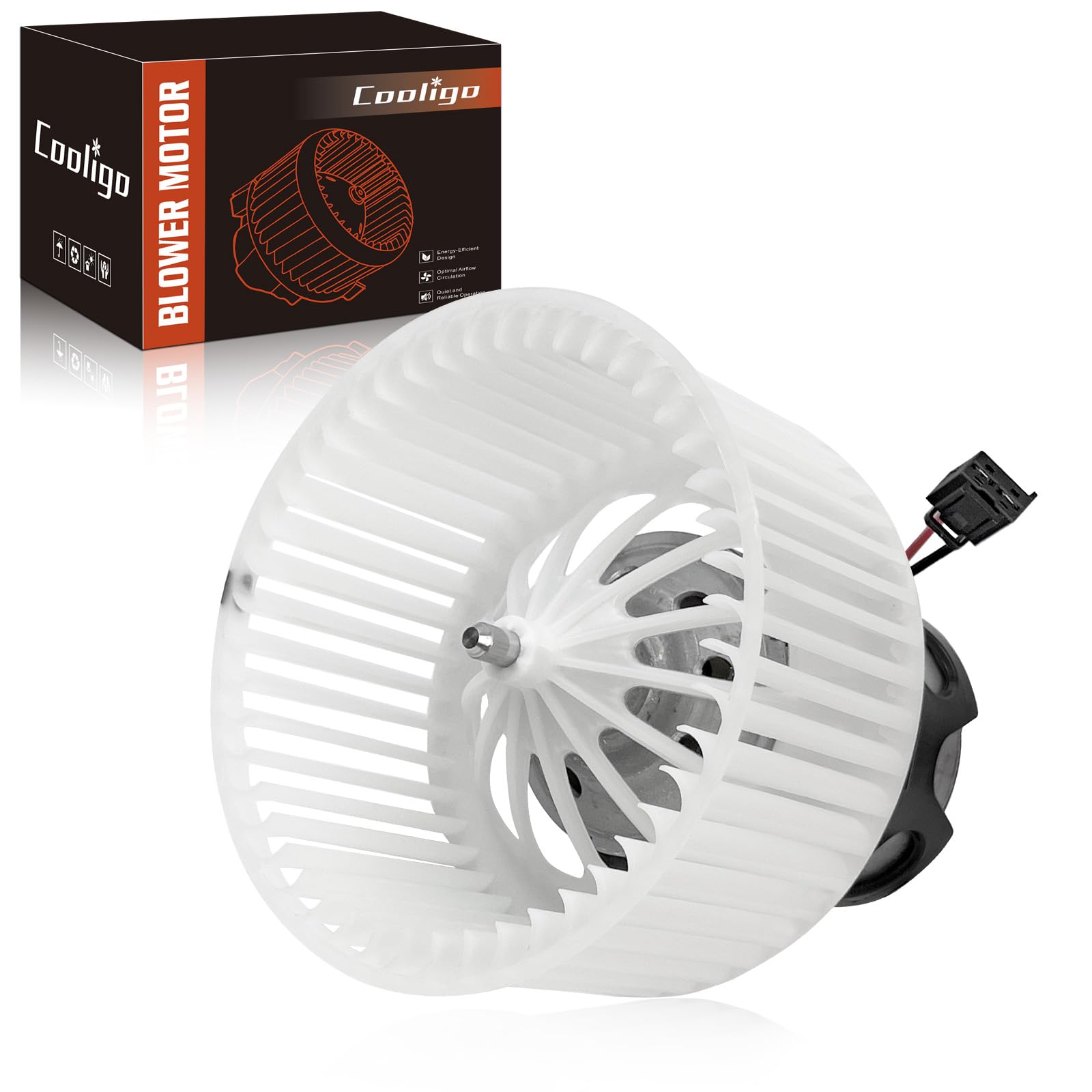 AC Heater Blower Motor with Fan 700294 Fit for BMW 528i 535i 535d 550i 640i 650i 740i 750i 750Li 760Li, Replacement for OE# 700294, 64119242607