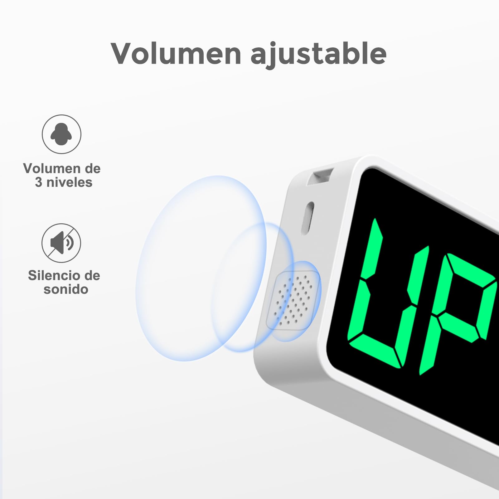 Reacher Timer da Palestra Portatile & Orologio,con Conto alla Rovescia/Avanti,Cronometro,Timer Intervalli per CrossFit. Batteria Potente,Magnete Forte,Timer Fitness Digitale per Casa e Palestra
