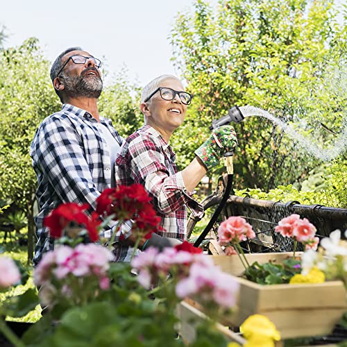 Garden Hose Nozzle,2023 Upgrade Hose Nozzle,8 Adjustable Watering Patterns Hose Sprayer Nozzle & Water Hose Nozzle, Hose Sprayer Suitable For Watering Plants/Washing Cars/Showering Pets (Grey) #TOP4