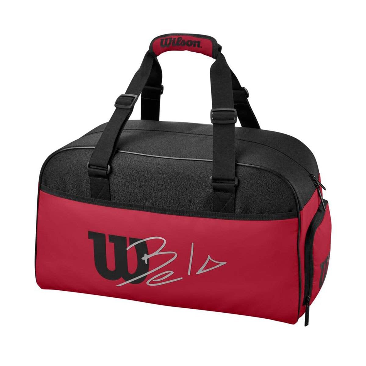 Wilson Bela Duffle Bag Piccola - Borsa Sport Rossa, Per Racchette E Scarpe
