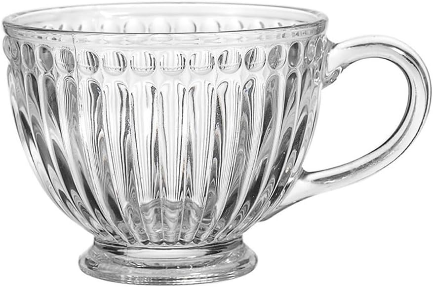 Large Capacity Breakfast Cup with Handle Glass Household Brewing Oatmeal Coffee Milk