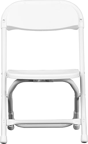Miniatura 11 de Flash Furniture Paquete de 2 sillas plegables de plástico blanco para niños Blanco,Negro -,Azul,Marrón,Borgoña,Amarillo