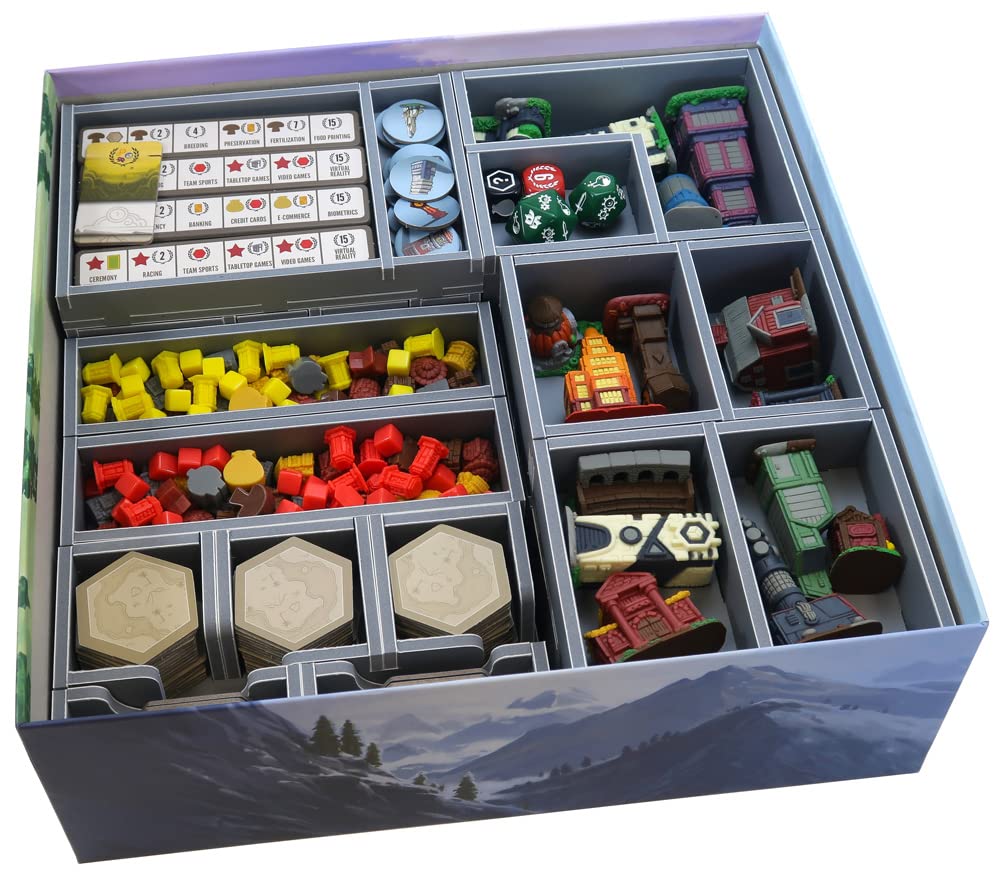 Folded SpaceBoard Game Box Inserts Tapestry Board Game Box Inserts