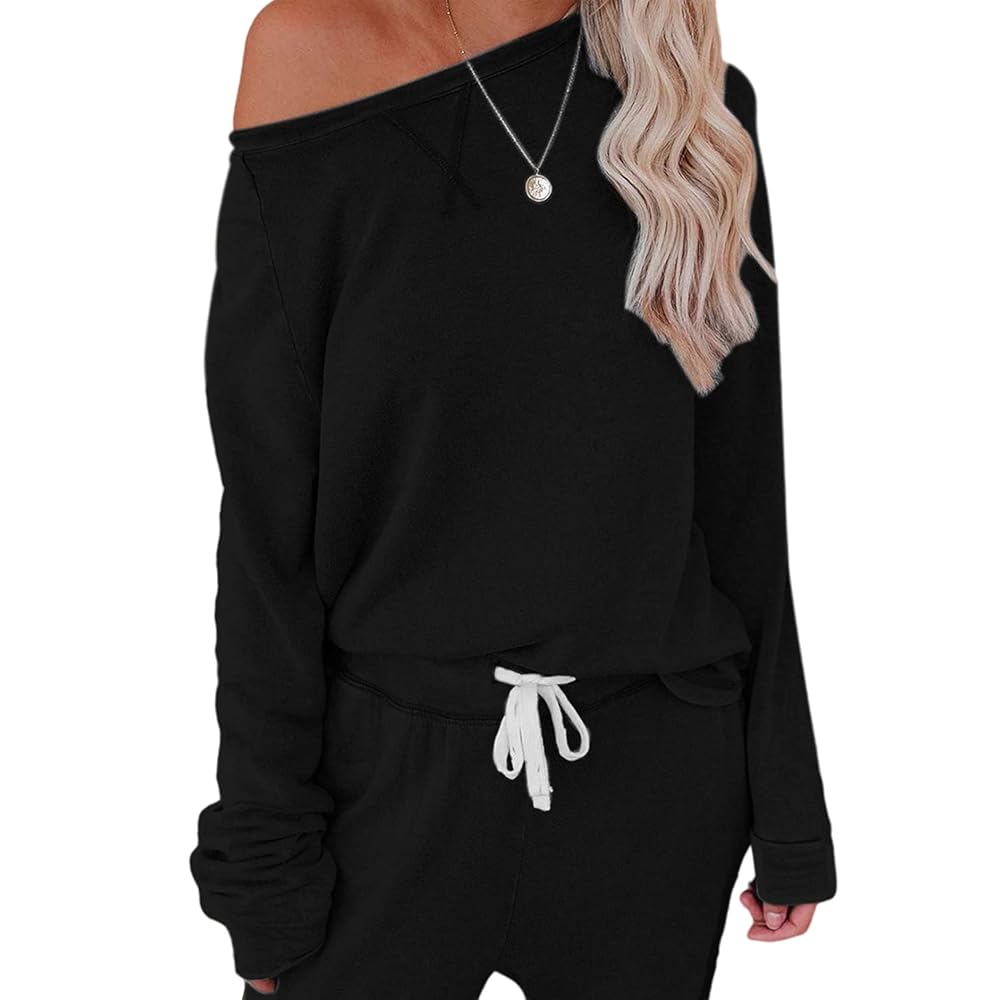 Y's FLEECE 2WAY SET LONG ONE-PIECE 黒2 Saeklia Cozy 2 Piece Outfits Lounge Sets for Womens