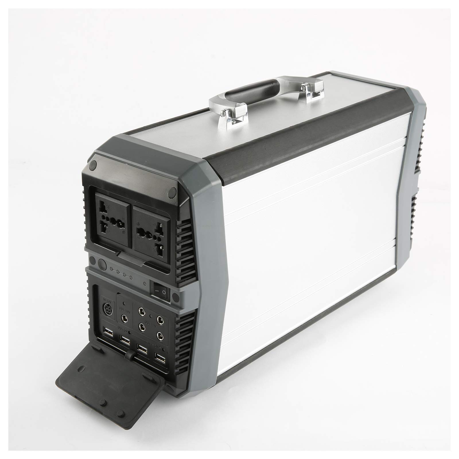 Central Eléctrica Portátil De 500W, Banco De Potencia De Salida AC/DC/USB, Alimenta Varios Dispositivos, Generador Solar para Acampar, Caravana, Al Aire Libre, Fuera De La Red