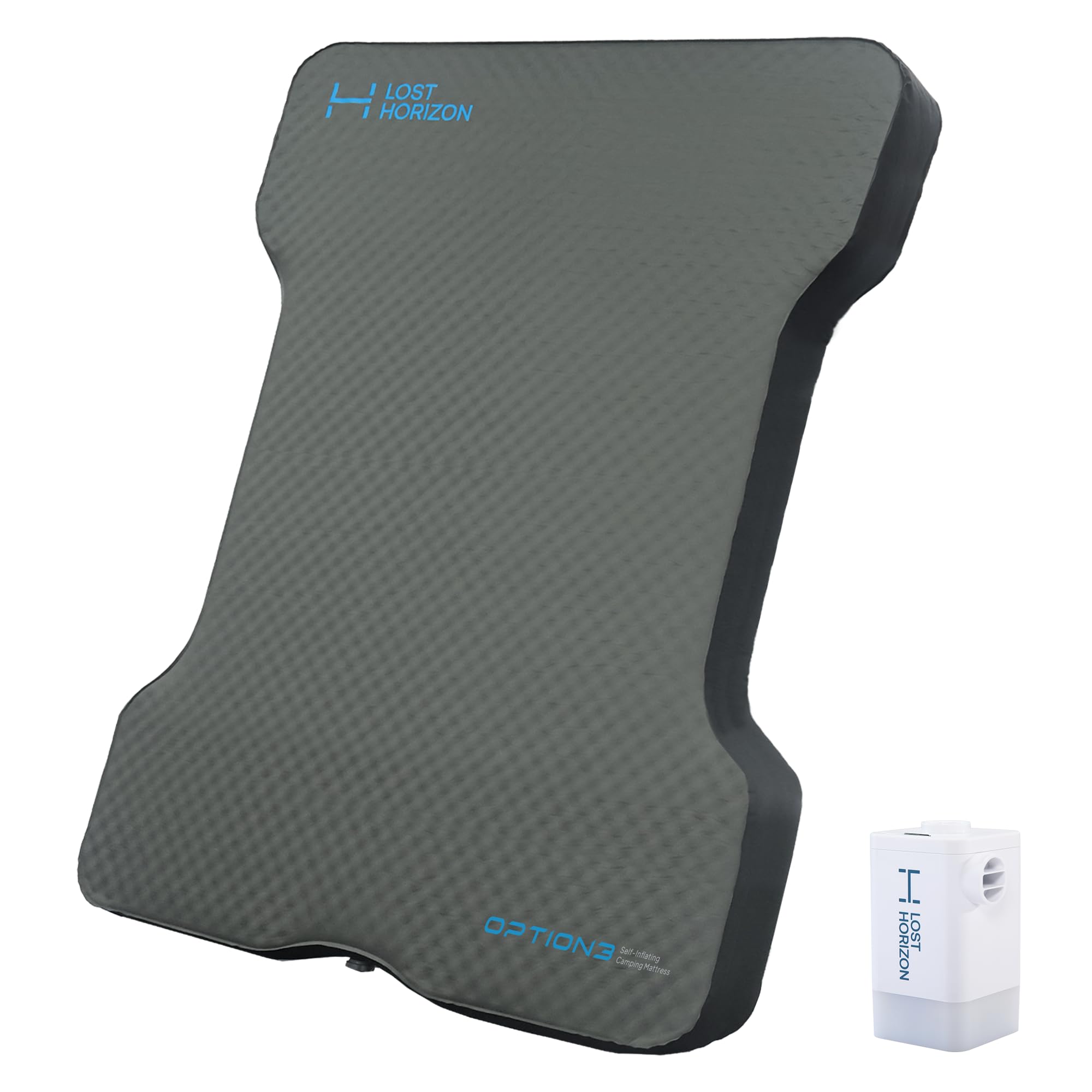 LOSTHORIZON Truck Bed Camping Air Mattress with Foam, Self Inflating Sleeping Pad for Full Size 6-6.5FT with Air Pump, 4.5" Thick