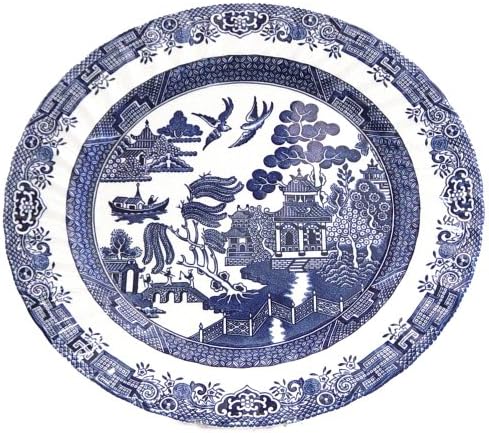 Churchill China Royal Wessex Blue Willow 12-Inch Charger Plate/Round Platter