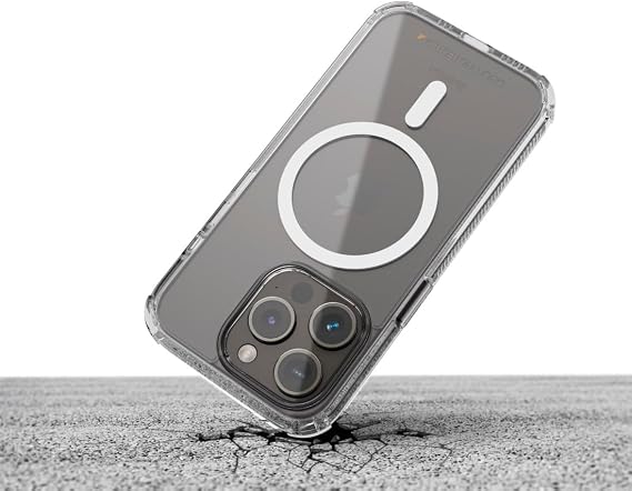 Extreme Protect Mobile Phone Case for Apple iPhone 16, Magn., transparent