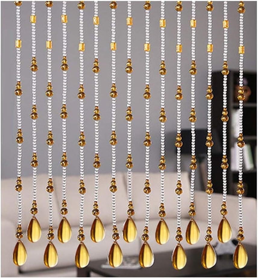 Rideaux à perles pour décoration de chambre à coucher cocon 90x150cm