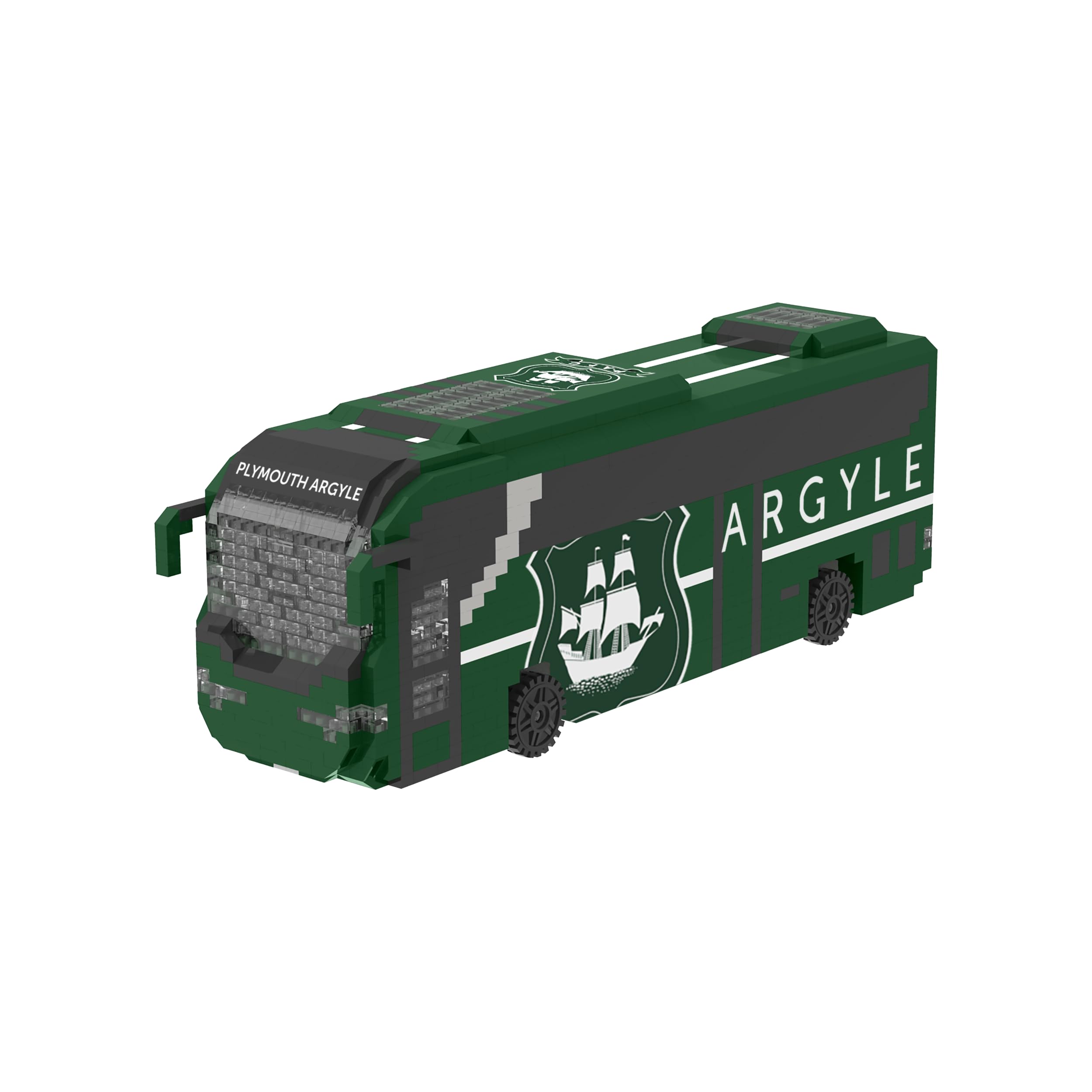 Foco Plymouth Argyle Fc Officially Licensed Football Brxlz Bricks 3D Coach Toy Model (Plymouth Argyle Fc)