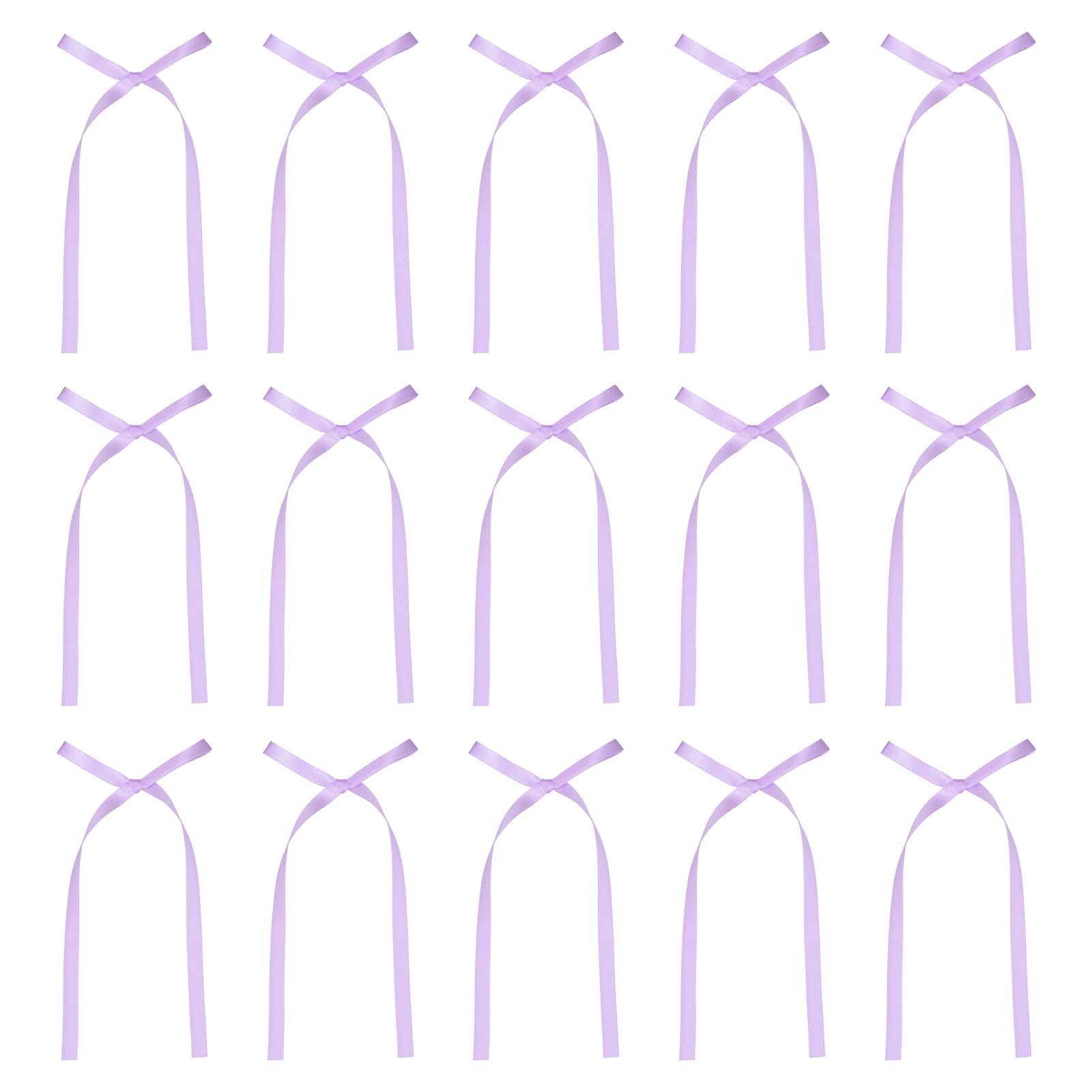 Muiltvoe 50 Pcs Bow Cake Toppers, 3x5.7 Inch Bow Cupcake Toppers Satin Bowknot Bow Party Decorations for Cake Dessert Craft DIY Decorating Wedding Birthday Party, Champagne
