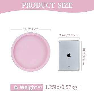 Hanobe Pink Tray Decorative Round: Beaded Perfume Trays Decor for Dresser Circle Vanity Makeup Serving Tray for Ottoman Coffee Table Bathroom Counter