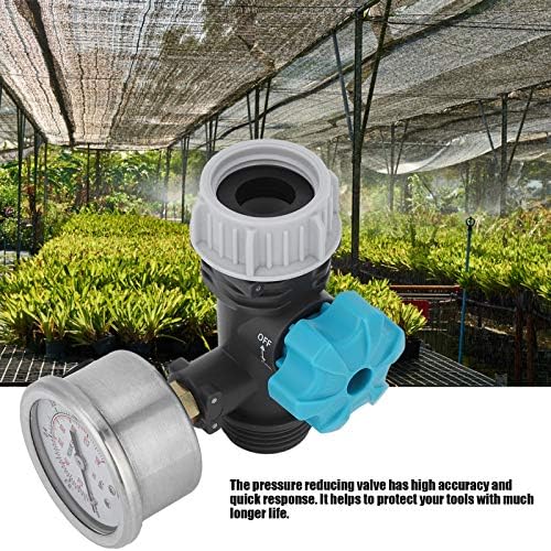 G3/4in Adjustable Water Pressure Regulator Valve with Pressure Gauge Greenhouse Garden Irrigation Controller , Water Pressure Regulator Pressure Reducer