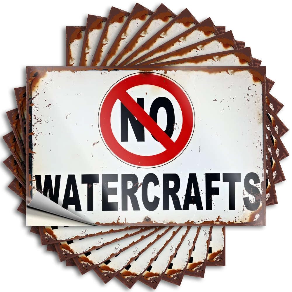 Decal Decore for Room Silicone Vintage Bumper No Watercrafts - Scratch Resistant Stickers(12X18CM)