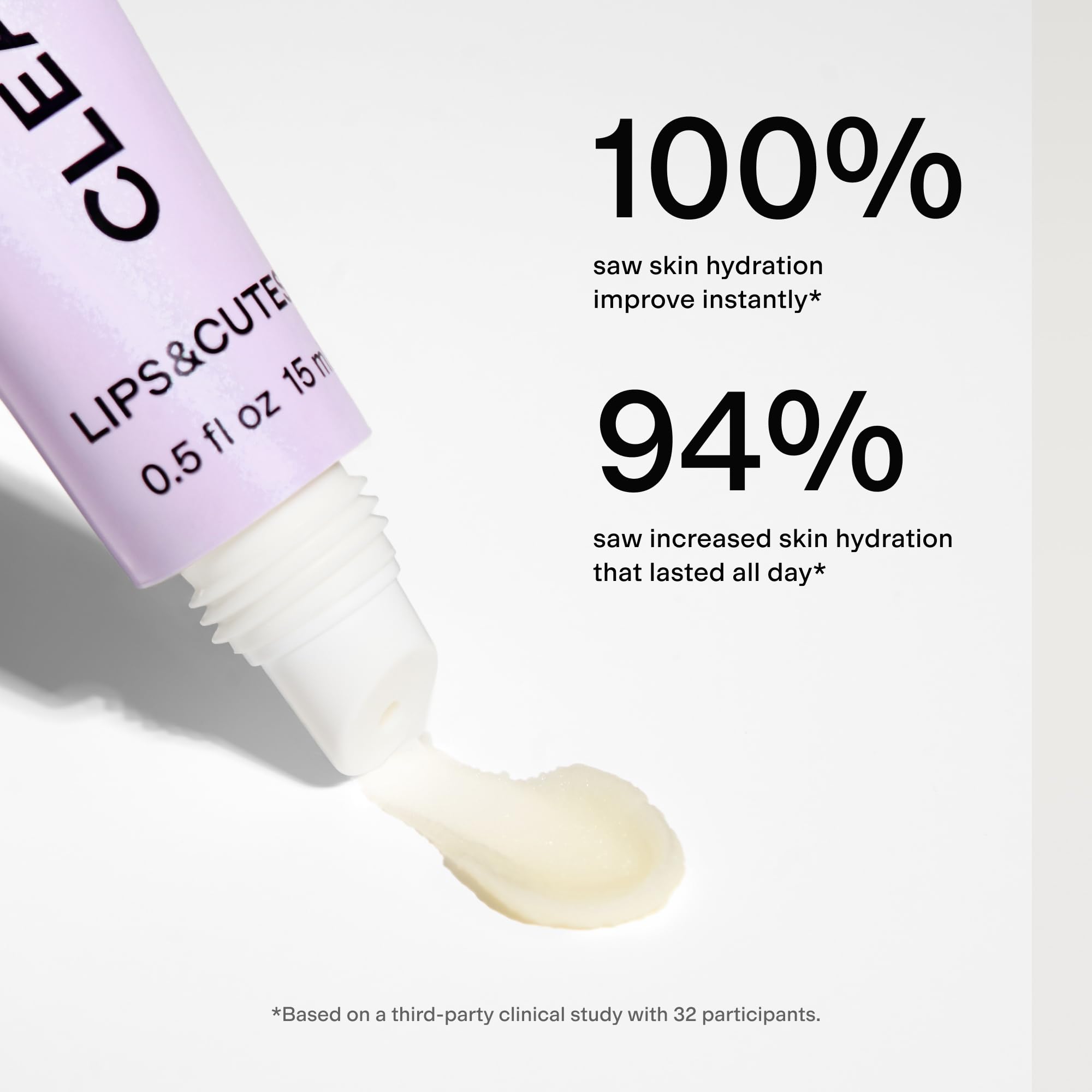 CLEARSTEM LIPS&CUTES Lip Balm & Cuticle Care - Multi-Tasking Hydrating Balm with Peptides, Vitamin E & Green Tea - Lip Care Products & Cuticle Balm Essentials for Daily Soothing & Nourishing Routine