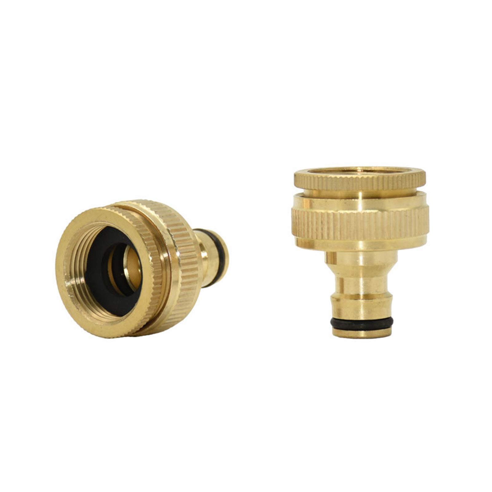 Raccordi per tubi flessibili a prova di perdite femmina 1,9 cm 2,5 cm in ottone connettore rapido capezzolo raccordo giardino lavatrice acqua 8 pezzi