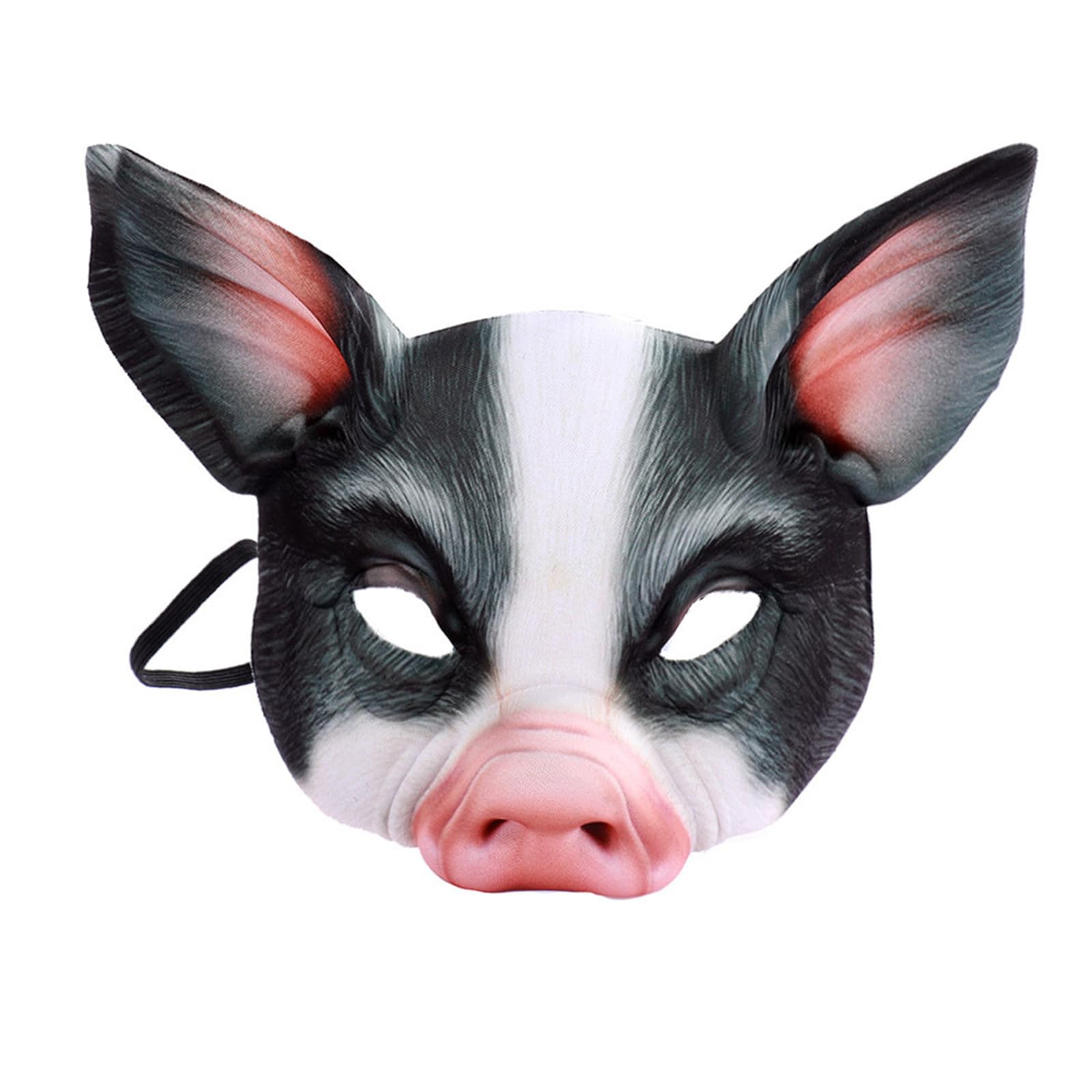 - 1Pcs Half Face Animal Mask Pig Mask Horror Pig Masks for Halloween Costume Party Cosplay Props