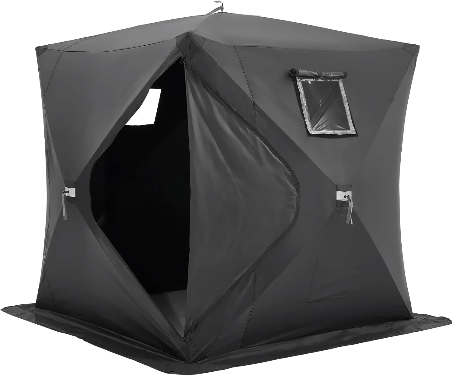 VEVOR Pop-Up Ice Fishing Tent – Portable Hub-Style Shelter with Insulated