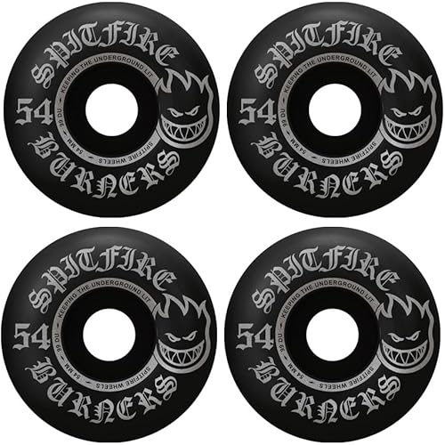 Spitfire Skateboard Wheels 54mm Bighead 99A Burners Black
