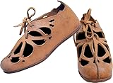 AER Zapatos romanos Bar Hill Talla 40.5 con clavos Romanos Recreación, marrón, 41