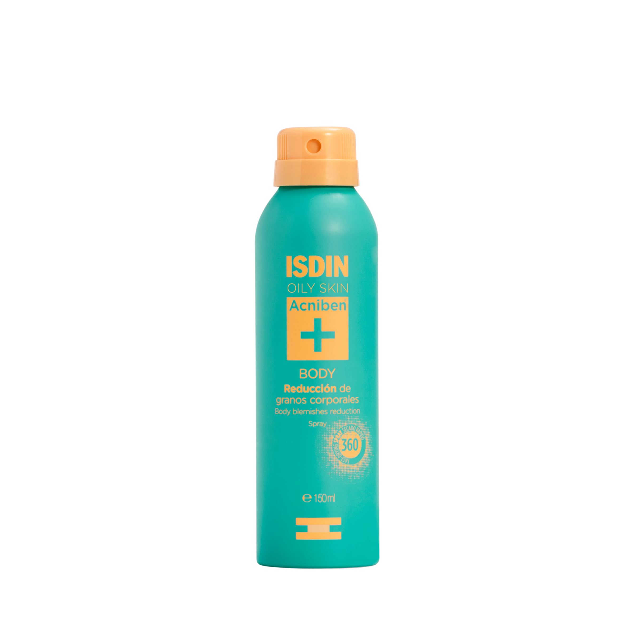 ISDIN Acniben Body Spray (150 ml) | Spray Corpo per Brufoli ad Asciugatura Rapida | Consigliato per Pelli Grasse con Tendenza Acneica