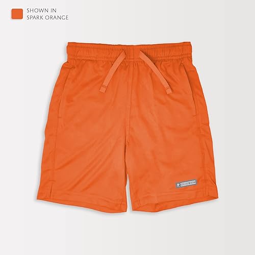 Miniatura 4 de Andrew Scott Paquete de 7 pantalones cortos deportivos de baloncesto estilo malla de rendimiento activo para niños