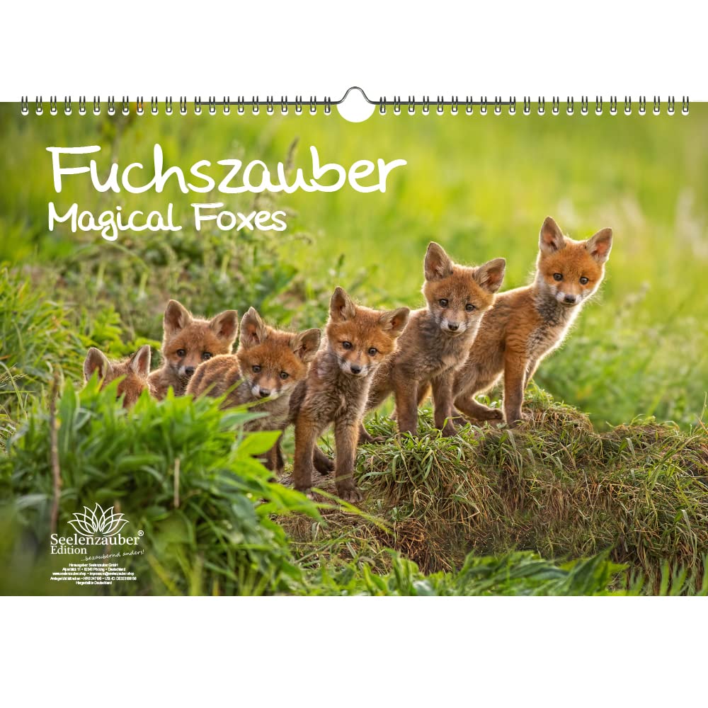 Fuchzauber DIN A3 Perpetual Calendar Fox and Foxes - Soul Magic