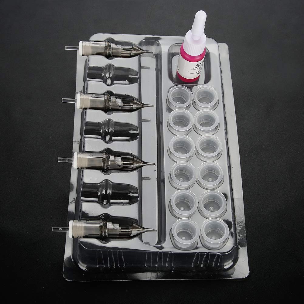Pro 20pcs Clear Disposable Needle Holder Stand - Plastic Accessory for Needle Organization and - Fits Up to 7 Cartridges Essential Supplies