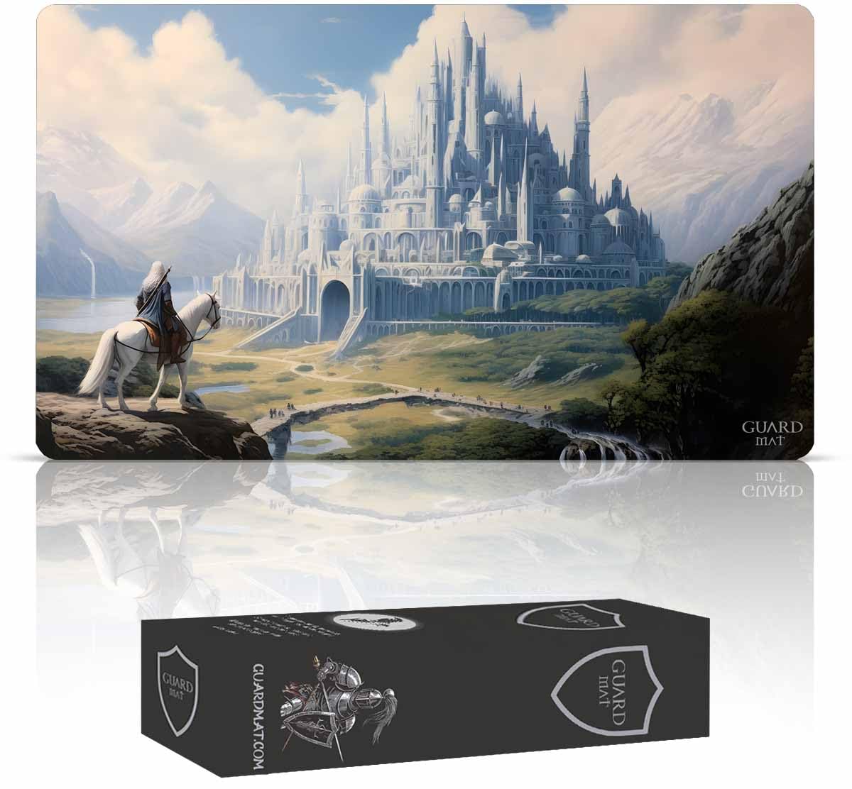 Amazon.com: GuardMat - Minas Tirith (Stitched Edges) - MTG Playmat -  Compatible with Magic The Gathering - Play MTG, LOTR, TCG