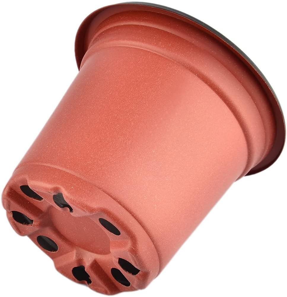 WANBAO 4 Inch Planter Nursery Pots, Plastic Starter Pots for Plants Flower Seedling, 60 Pcs
