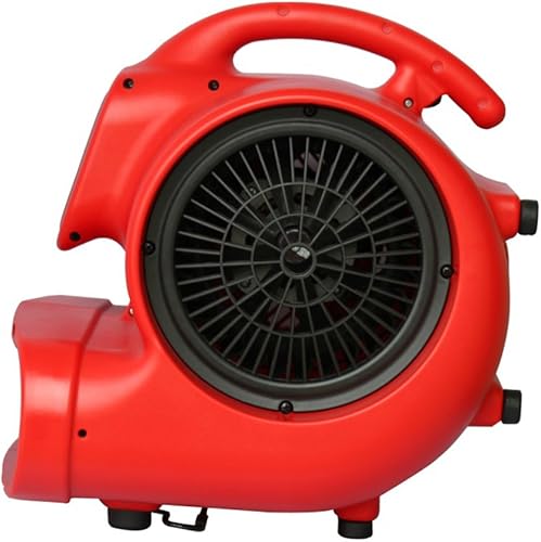 Miniatura 56 de XPOWER P-630HC Pro 1/2 HP 2800 CFM Movimiento de aire centrífugo, secadora de alfombras, ventilador de piso, soplador, mango telescópico y ruedas