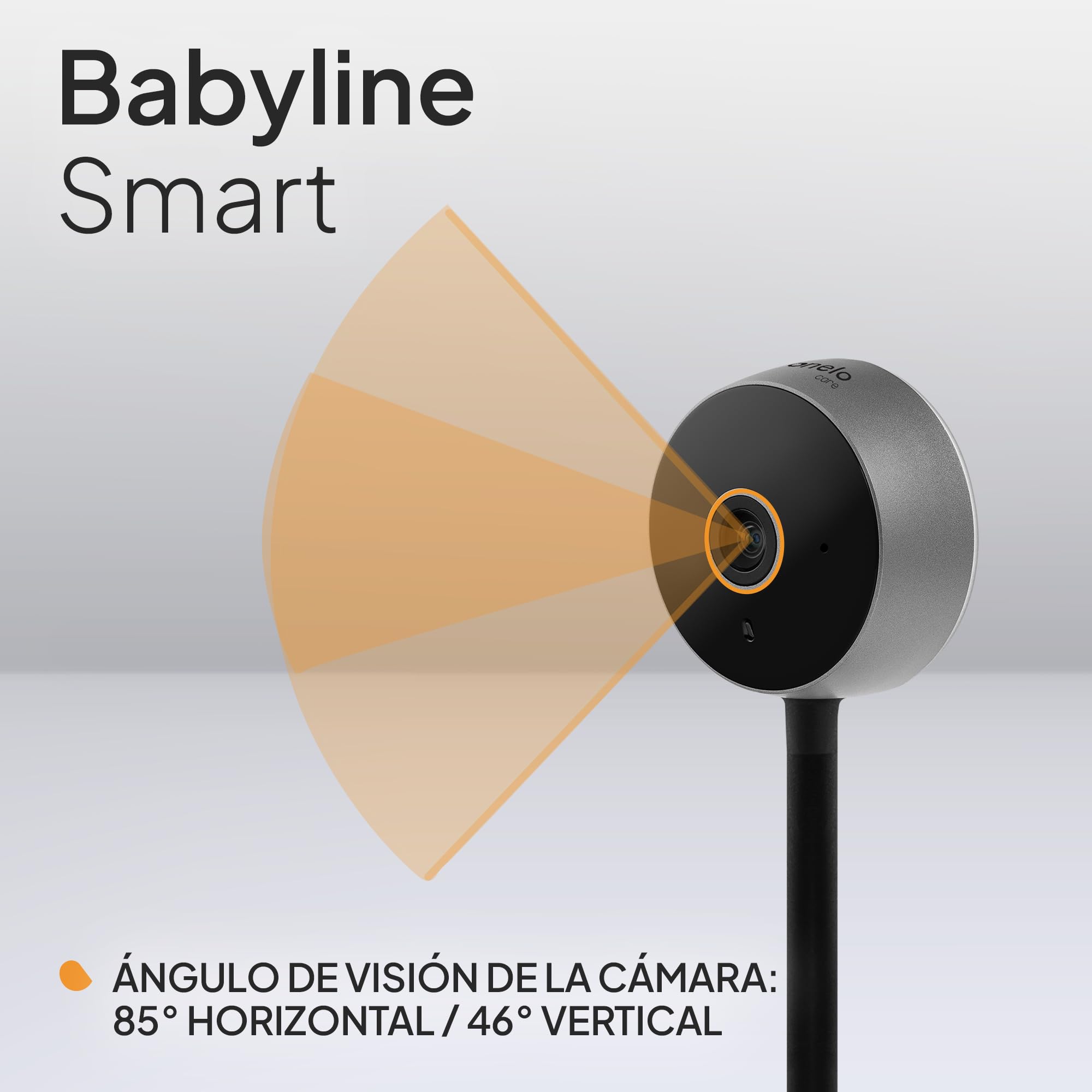 lionelo Care Babyline Smart vigilabebés Inteligente, Camara Bebe, para Bebes, cámara, camaras vigila Bebe, aplicación móvil, detección de Movimiento y Sonido, Visibilidad en la Oscuridad