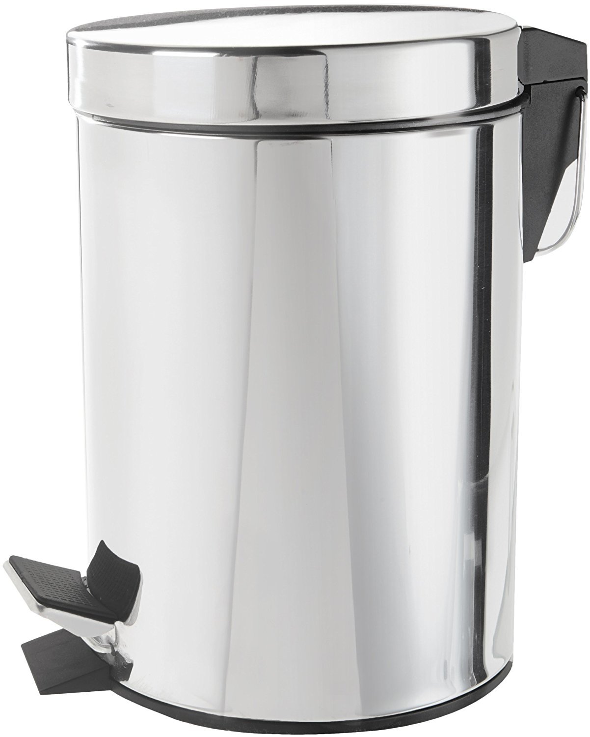 Dwd Silver 3 Litre Brushed Stainless Steel Bathroom Cosmetic Bin