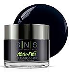 SNS Nail Dip Powder, Gelous Color Dipping Powder - Silent Summer Night (Black) - Long-Lasting Dip Nail Color Lasts 14 Days - Low-Odor & No UV Lamp Required - 1.5oz