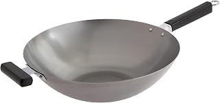 Joyce Chen Professional 14-Inch Carbon Steel Wok with Phenolic Handles - Lightweight, Durable Stir-Fry Essential