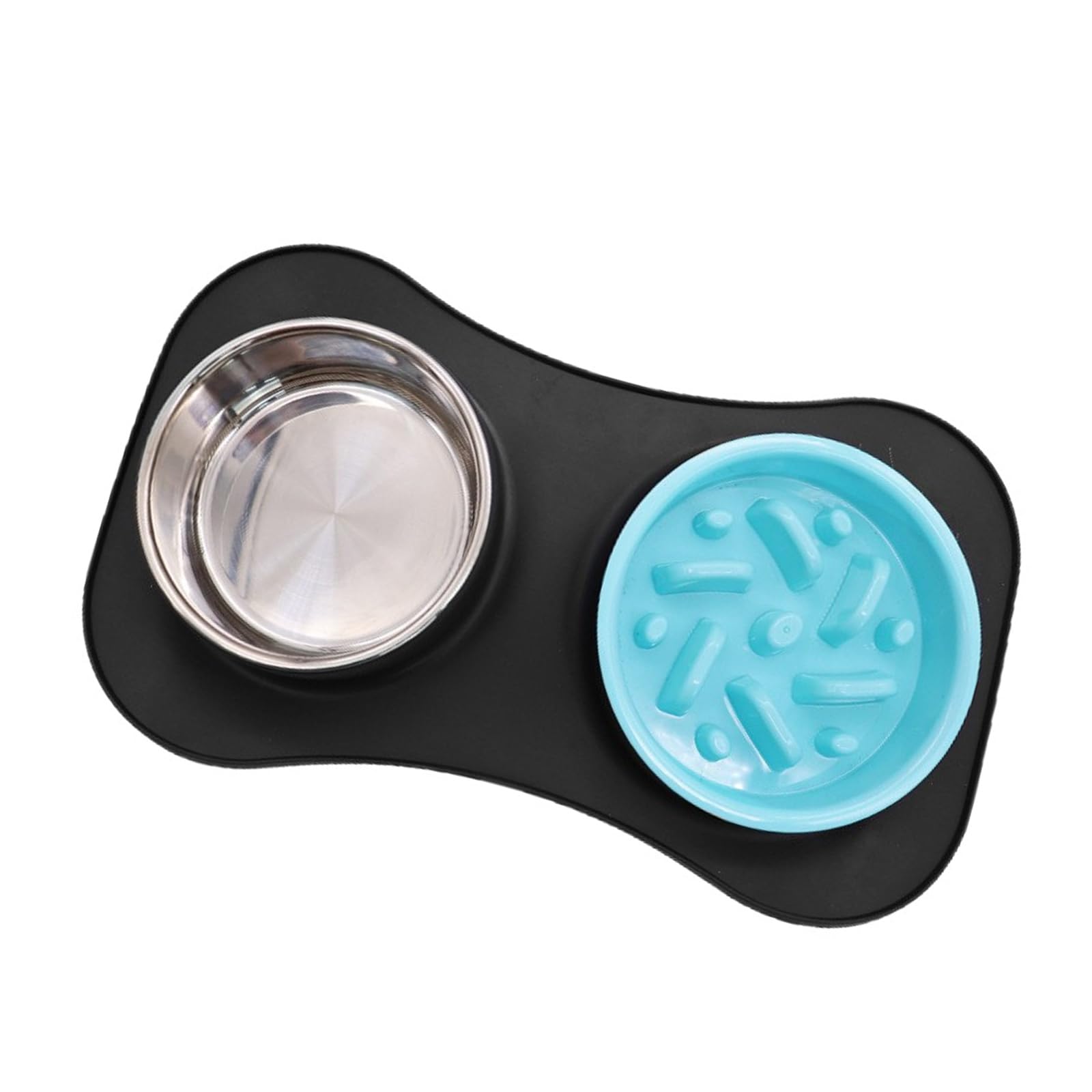 BWANGIAO Detachable Silicones Slow Feeders Dog Bowl With Nonslip Base Waterproof Pet Food Bowl for Travel and Home Use