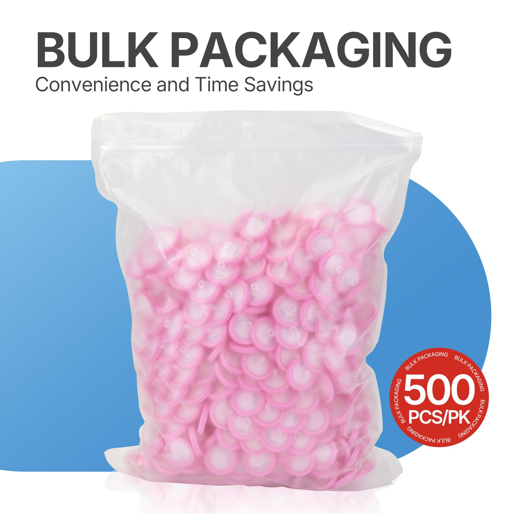 500 Stk/Beutel PTFE Spritzenfilter Hydrophile 0,22 μm Porengröße, 25 mm Membran Durchmesser, Labor-spritzenfilter, HPLC und GC spritzenfilter | Spritzenfilter