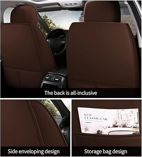 Miniatura 6 de ijesign Funda de asiento de automóvil de cuero para Volvo XC60 2013-2024, fundas de asiento de automóvil impermeables con soporte lumbar, funda de
