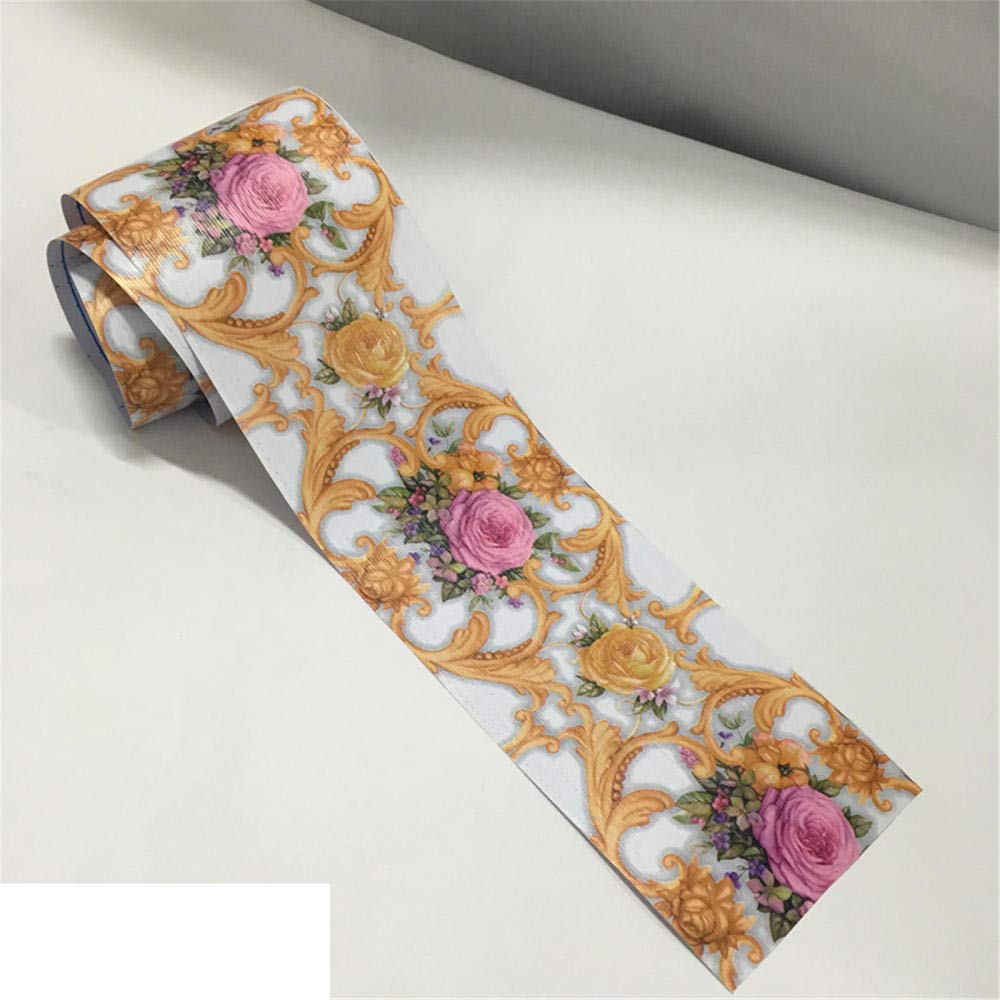 Sdsdgrw Gorgeous Peony Wallpaper Border, Self Adhesive Wallpaper Border Multicolor(Gorgeous Peony)