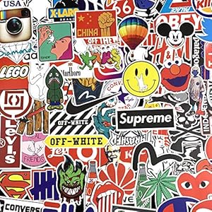 Bagage Stickers Waterdicht Getij Merk Logo Icon Europese en Amerikaanse Merken Trolley Koffer Koffer Stickers 100