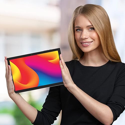 Vista 19 de Tablet 2 en 1 Tablets 10 pulgadas Android 14 Tablet Set con funda para teclado ratón Stylus Film, 8GB+64GB Tablets 10.1 "Tab 1280*800 HD pantalla