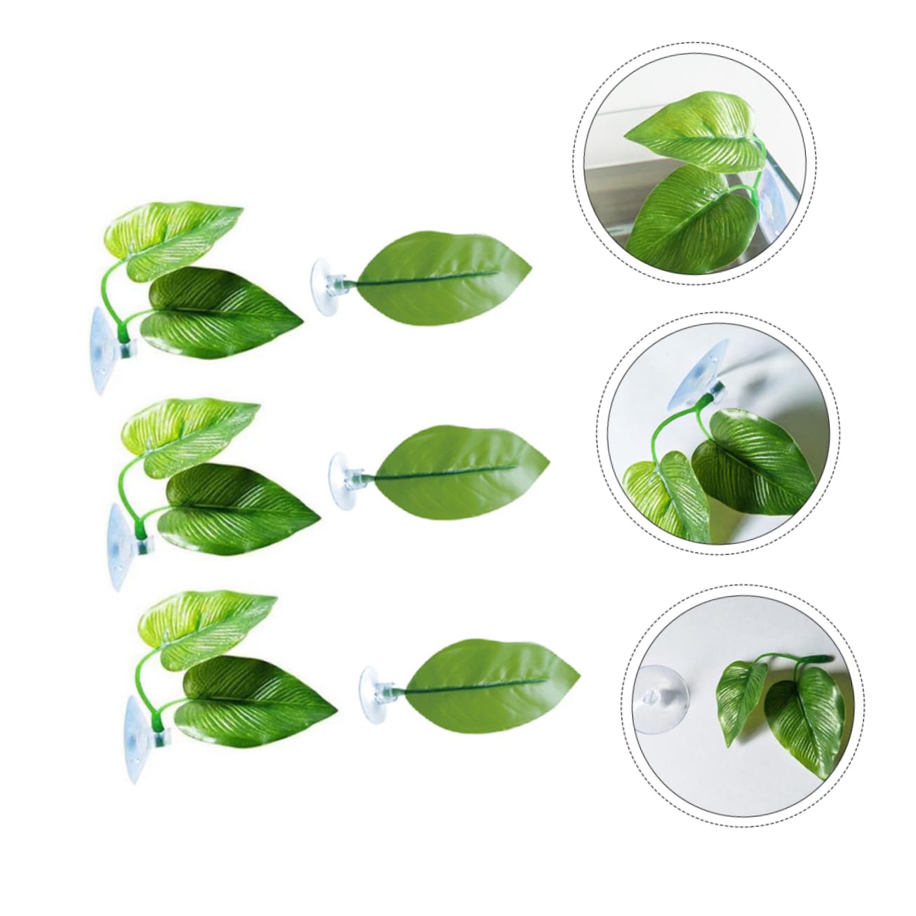 Toddmomy 18piezas Artificiales para Acuarios Decoración De Paisaje Simulación Ventosas para Tanques De Peces Diseño De Doble Accesorios para Acuarios De Agua Dulce y Salada