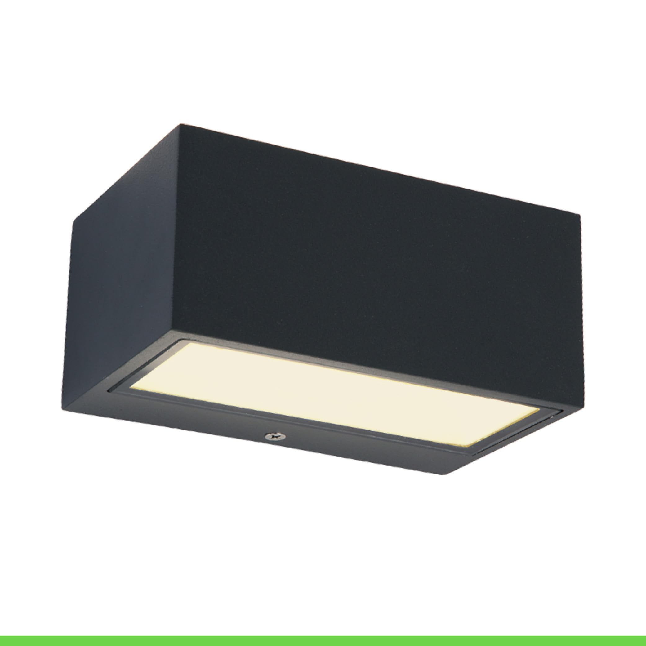 Lutec GEMINI - Lámpara de pared LED para exteriores (aluminio, 10,5 W, 700 lúmenes, 3000 K, efecto de arriba y abajo, resistente a la intemperie)